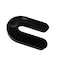 Glazelock 1/4" 2"L x 1 1/2"W 1/2" Slot, U-shaped Horseshoe Plastic Flat Shims Black 1000pc/box GLZ13 - alternate 1